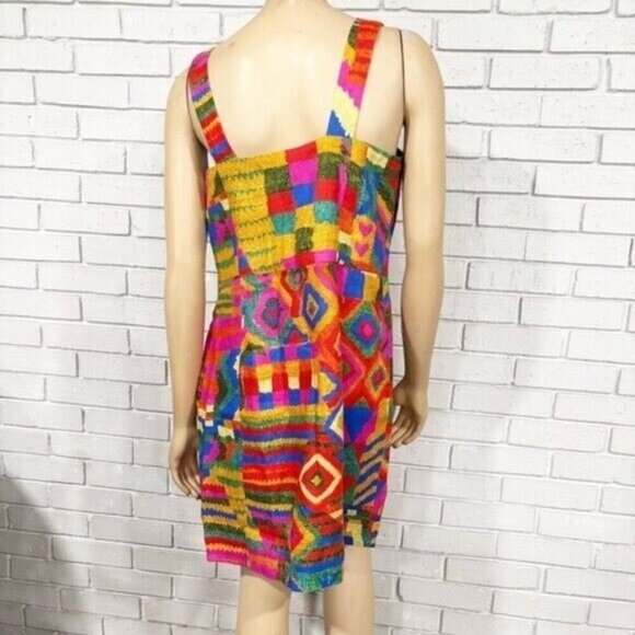 Farm Rio Women’s Summer Patches Mini Dress - Picture 5 of 16